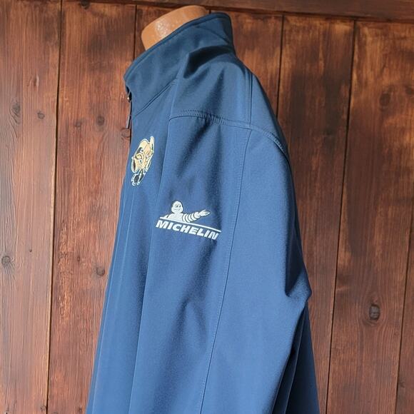 Men 4XL Michelin US9 Ardmore OK Port Authority Jacket Blue Mr. Bibb Logo Unique - Picture 10 of 14